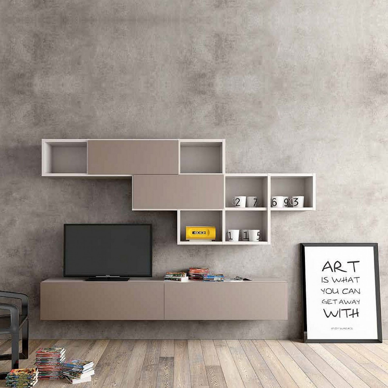 TV Ünitesi modern ev dekorasyonu öne çıkan tasarımlar