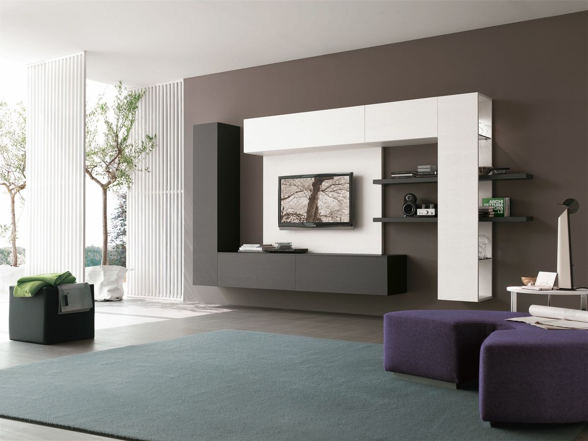 TV Ünitesi modern ev dekorasyonu öne çıkan tasarımlar