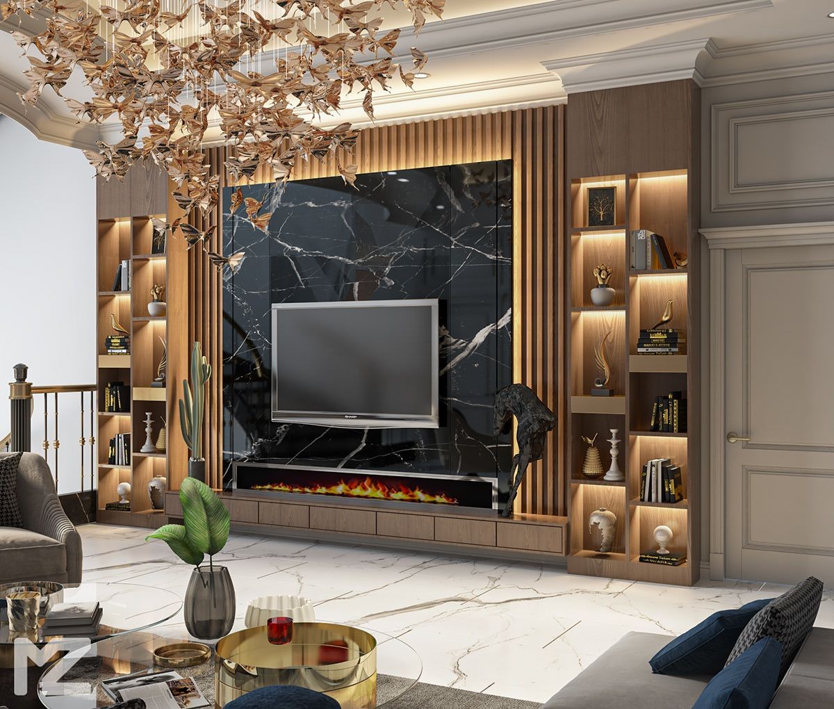 TV Ünitesi modern ev dekorasyonu öne çıkan tasarımlar
