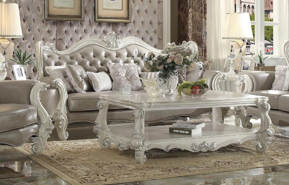 Kodu: 250 - Acme 4 Parça Oturma Odası Takımı: Koltuk, Loveseat, Sandalye, Sehpa (vintage Gri)