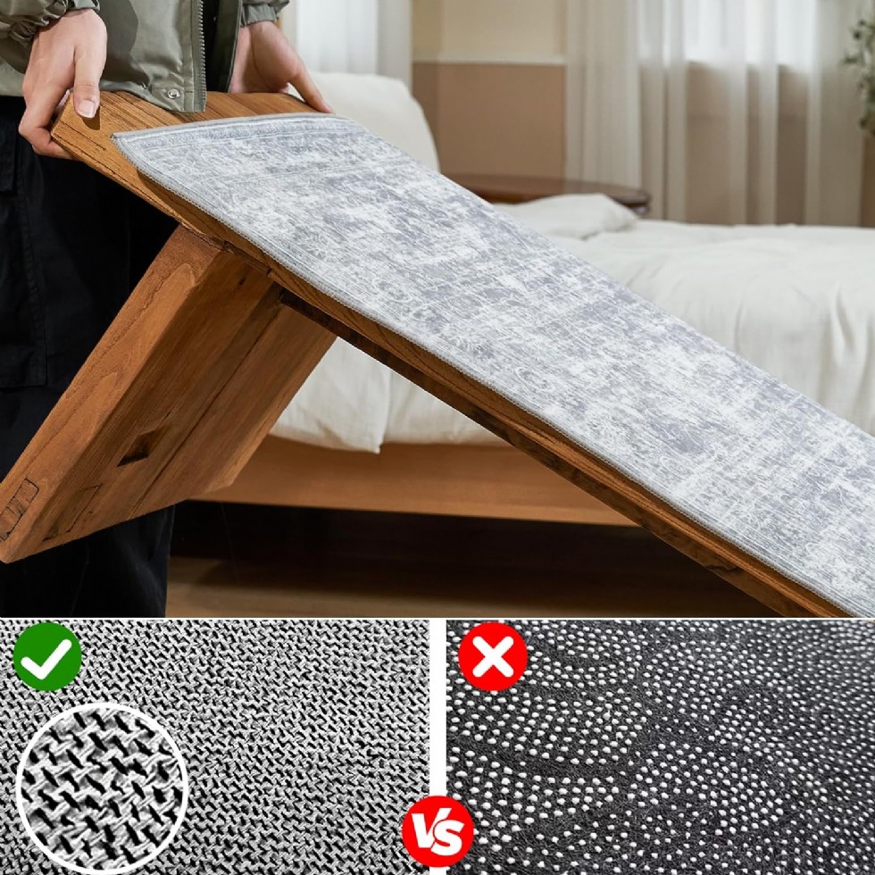 Kodu: 743 - Kaymaz 2'x10' Koridor Yolluğu, Makinede Yıkanabilir, Yumuşak, Gümüş Gri, 10 Ft