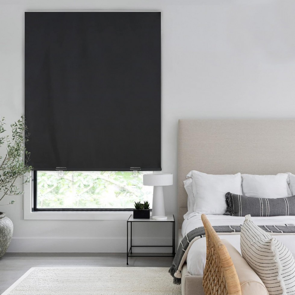 Kodu: 562 - Lazblinds %100 Karartma Stor Perde, Matkapsız Kablosuz, 36''x72'' Siyah