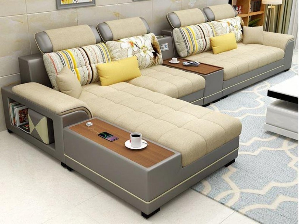 Lüks Modern Kumaş Köşe Koltuk - Konforlu Ve Şık Tasarım