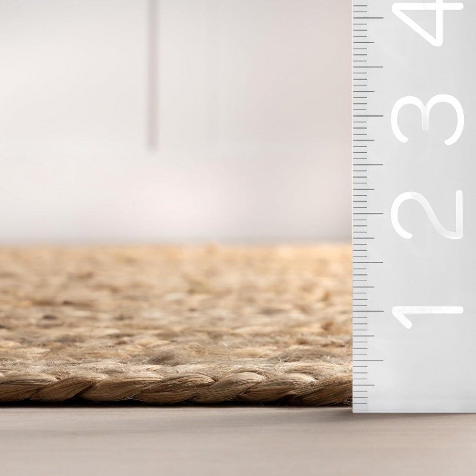 Kodu: 674 - Nuloom 12x18 Rigo Jute El Dokuma Halı, Doğal, Çiftlik Evi Tarzı, Yatak Odası, Oturma Odası