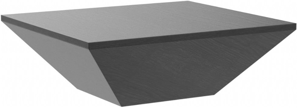 Kodu: 87 - Povıson Modern Ahşap Kahve Sehpası, 100 Cm Siyah, Çekmeceli, Depolamalı