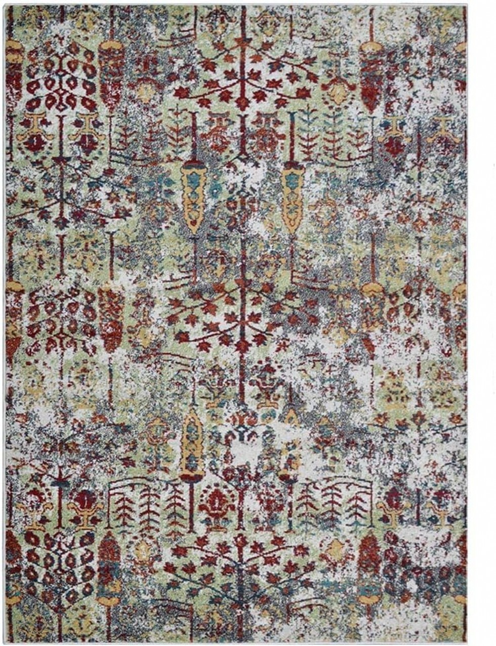 Kodu: 700 - Rugsotic 4'x6' Makine Dokuma Heatset Polipropilen Halı, Modern Çok Renkli Dikdörtgen