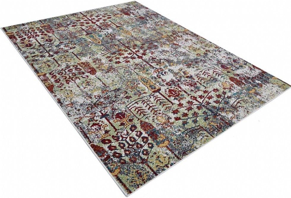 Kodu: 701 - Rugsotic 4'x6' Makine Dokuma Heatset Polipropilen Halı, Modern Çok Renkli Dikdörtgen
