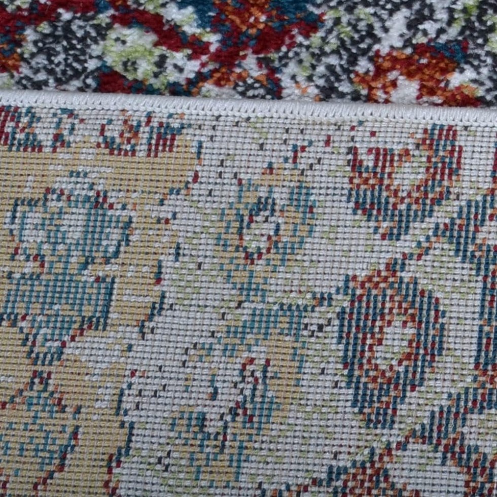 Kodu: 704 - Rugsotic 4'x6' Makine Dokuma Heatset Polipropilen Halı, Modern Çok Renkli Dikdörtgen