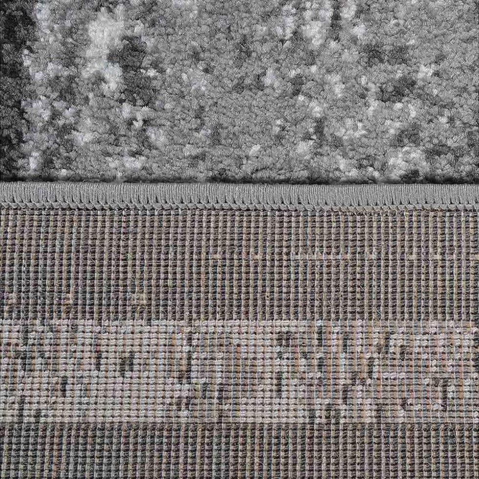 Kodu: 697 - Rugsotic Makine Halısı, 100x300 Cm, Gümüş, Floral Modern, Orta Havlı, Oturma Odası