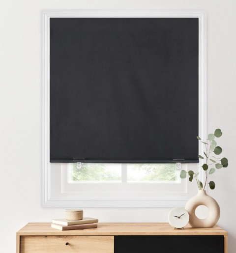 Lazblinds %100 Karartma Stor Perde, Matkapsız Kablosuz, 36''x72'' Siyah