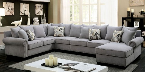 Modern Gri Skyler Köşe Koltuk Takımı İle Şık Ve Konforlu Bir Salon Dekorasyonu