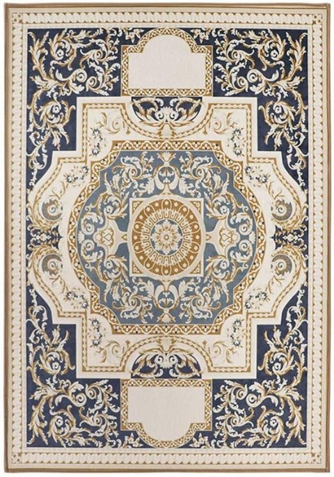 Vintage Klasik Geometrik Halı, Oturma Odası Ve Yatak Odası İçin 140x200cm Halı